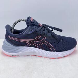 ASICS GEL-Excite 8 Running Shoes Thunder Blue Blazing Coral Womens Size 9.5 Wide